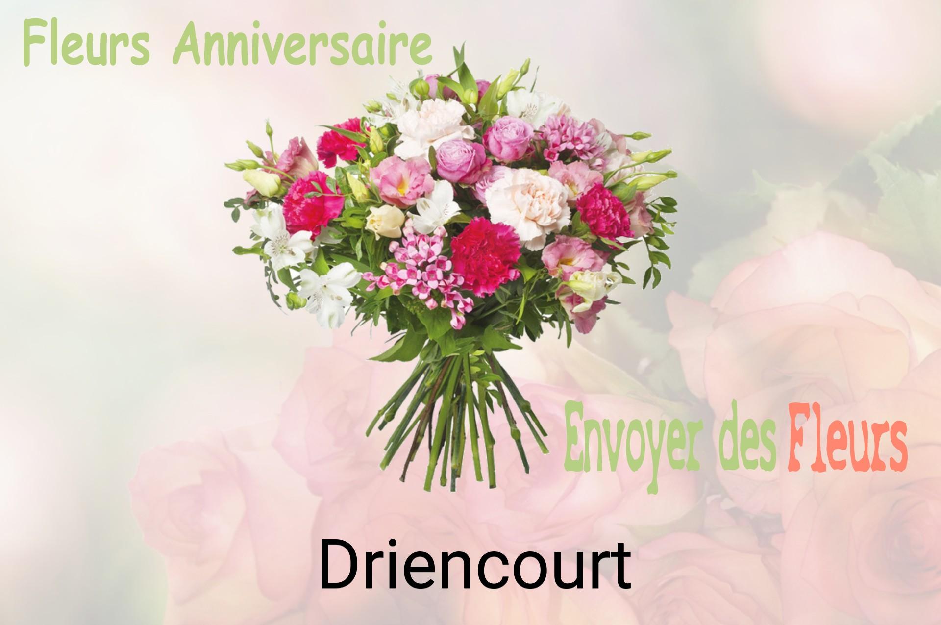 Bouquet de fleurs d’anniversaire livré à Driencourt