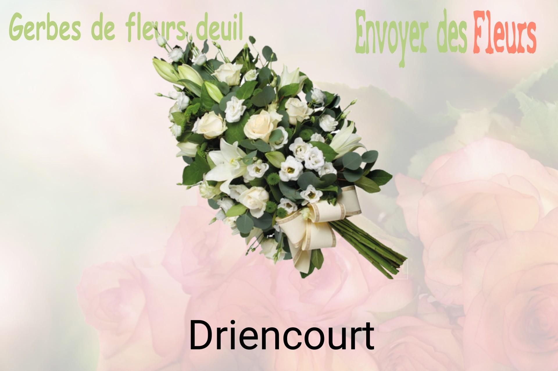 Gerbe de fleurs de deuil livrée à Driencourt
